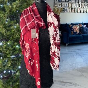 J.Jill cherry red scarf